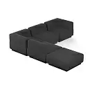 Фото №4 Сиб MOD8. угловой модульный диван Экокожа Блэк