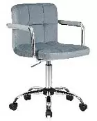 Офисное кресло для персонала DOBRIN TERRY LM-9400 пудрово-голубой велюр MJ9-74