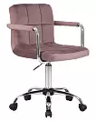 Фото №3 Офисное кресло для персонала DOBRIN TERRY LM-9400 пудрово-розовый велюр MJ9-32