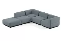 Фото №1 Сиб MOD8. угловой модульный диван Экокожа Лайт Грей