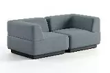 Сиб МОД3. модульный диван Экокожа Лайт Грей