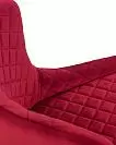 Фото №2 Стул полубарный DOBRIN CHRISTIAN 65 цвет сиденья бордовый велюр V108-85 цвет основания черный