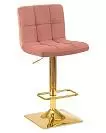 Фото №1 Стул барный DOBRIN GOLDIE цвет сиденья пудрово-розовый MJ9-32 цвет основания золото