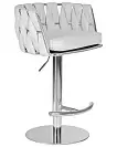 Фото №4 Барный стул DOBRIN Oscar LM-9797 серая ткань основание хром