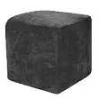 Пуфик Куб Темно-Серый Микровельвет