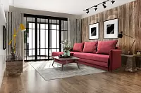 Фото №3 Оскар угловой диван-кровать красный