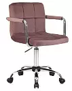 Фото №1 Офисное кресло для персонала DOBRIN TERRY LM-9400 пудрово-розовый велюр MJ9-32