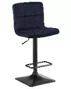 Барный стул Dobrin Dominic темно-синий велюр MJ9-118