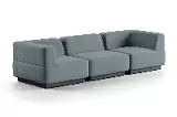 Сиб МОД4. модульный диван Экокожа Лайт Грей