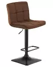 Фото №3 Барный стул Dobrin Dominic шоколадный велюр MJ9-111