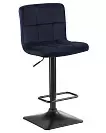 Фото №1 Барный стул Dobrin Dominic темно-синий велюр MJ9-118
