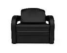 Кресло-кровать Кармен-2 черный кожзам