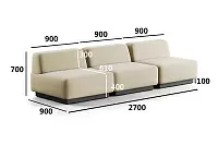 Фото №5 Сиб MOD2. модульный диван Экокожа Санд