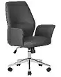 Офисное кресло Dobrin Samuel LMR-125B искусственная кожа цвет серый