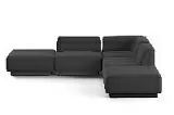 Сиб МОД5. угловой модульный диван Экокожа Блэк