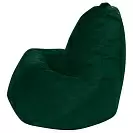 Фото №5 Кресло Мешок Груша Классический L Зеленый Велюр