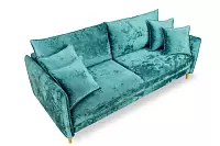 Фото №5 Йорк Премиум диван-кровать Мадейра Азур опоры Береза