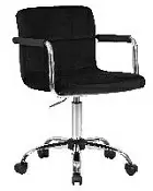 Офисное кресло для персонала DOBRIN TERRY LM-9400 черный велюр MJ9-101