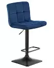 Фото №3 Барный стул Dobrin Dominic синий велюр MJ9-117