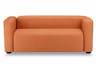 Фото №3 Квадрато трехместный диван экокожа Санторини дарк оранж