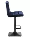 Фото №4 Барный стул Dobrin Dominic темно-синий велюр MJ9-118