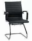 Фото №1 Офисное кресло для посетителей DOBRIN CODY черный хромированная сталь LMR-102N