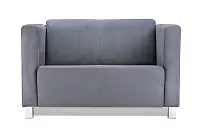 Фото №1 Милано Комфорт двухместный диван замша Пандора грей