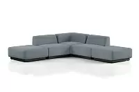 Фото №2 Сиб МОД5. угловой модульный диван Экокожа Лайт Грей