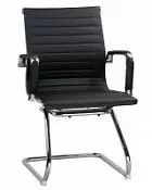 Офисное кресло для посетителей DOBRIN CODY черный хромированная сталь LMR-102N