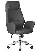 Офисное кресло Dobrin Colton LMR-126B искусственная кожа цвет серый