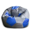 Фото №1 Кресло Мяч Серо-Синий Оксфорд