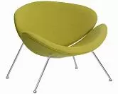 Фото №1 Кресло дизайнерское DOBRIN EMILY цвет сиденья светло-зеленый AF3 цвет основания хромированная сталь