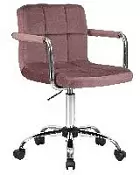 Офисное кресло для персонала DOBRIN TERRY LM-9400 пудрово-розовый велюр MJ9-32