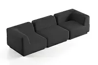 Фото №4 Сиб МОД4. модульный диван Экокожа Блэк