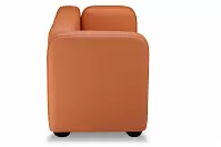 Фото №5 Квадрато двухместный диван экокожа Санторини Дарк оранж