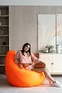 Фото №3 Кресло Мешок Груша Классический XL Оранжевое Оксфорд