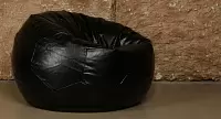 Фото №2 Кресло Мяч Черный ЭкоКожа
