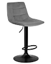 Фото №3 Барный стул Dobrin Tailor black lm-5017 серый велюр MJ9-75