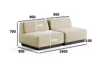 Фото №2 Сиб MOD1. модульный диван Экокожа Санд