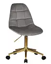 Фото №1 Офисное кресло для персонала DOBRIN MONTY GOLD серый велюр MJ9-75