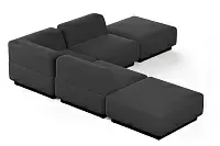 Фото №4 Сиб МОД5. угловой модульный диван Экокожа Блэк