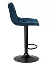 Фото №4 Барный стул Dobrin Tailor black lm-5017 синий велюр MJ9-117