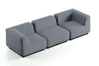 Фото №4 Сиб МОД4. модульный диван Экокожа Лайт Грей