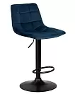 Фото №3 Барный стул Dobrin Tailor black lm-5017 синий велюр MJ9-117