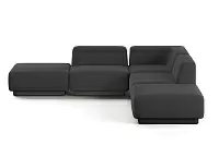 Фото №1 Сиб МОД5. угловой модульный диван Экокожа Блэк
