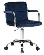 Офисное кресло для персонала DOBRIN TERRY LM-9400 синий велюр MJ9-117