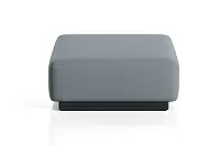 Фото №2 Сиб пуф Экокожа Лайт Грей