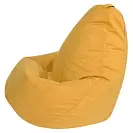 Фото №2 Кресло Мешок Груша Классический XL Желтый Велюр