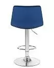 Фото №3 Стул барный DOBRIN TAILOR цвет сиденья синий велюр MJ9-117 цвет основания хром