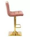 Фото №5 Стул барный DOBRIN GOLDIE цвет сиденья пудрово-розовый MJ9-32 цвет основания золото